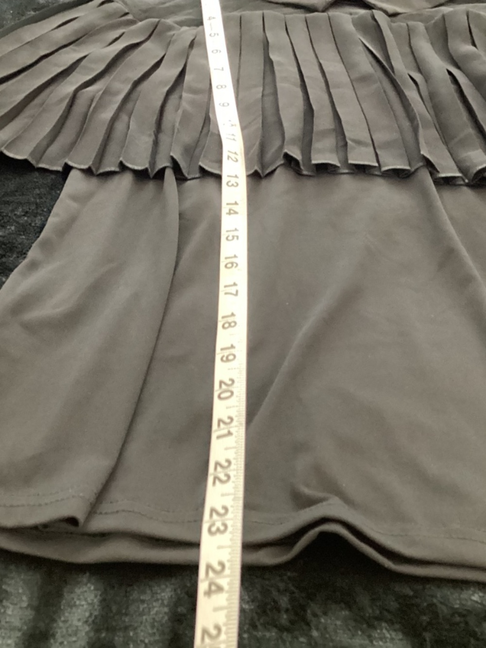Athena Marie, size L, NEW WITHOUT TAGS, black, pleated cape, sheer shoulders - Picture 4 of 9